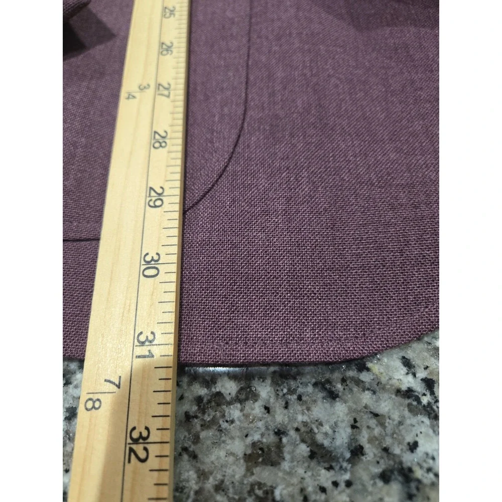 Andhurst VTG Plum Purple Mauve Blazer Jacket 43R Made In USA MISSING button